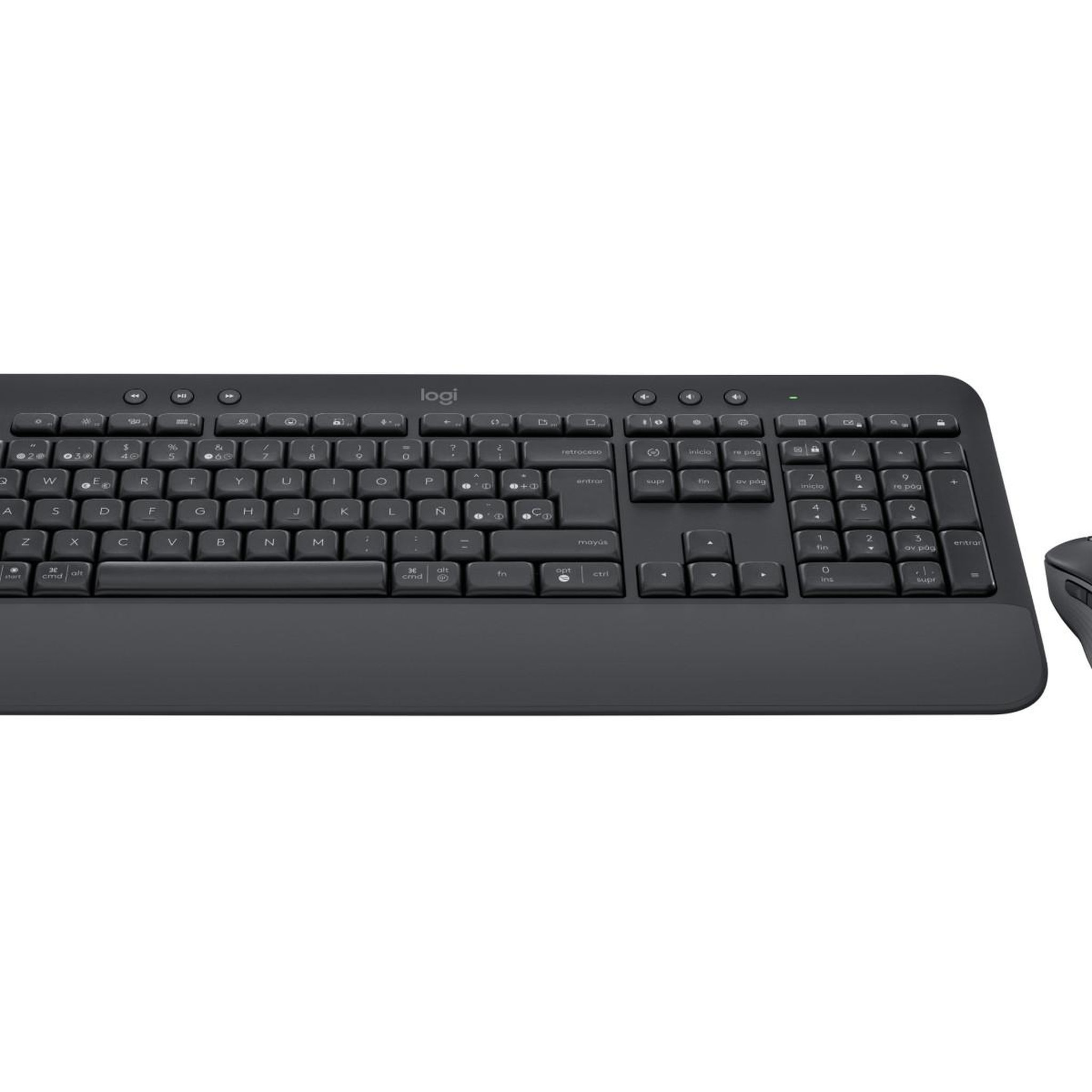 Voir la diapositive 3 : Logitech Logitech 920-010998 clavier souris incluse bureau bluetooth qwerty espagnole graphite