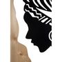 Voir la diapositive 3 : Paris Prix Décoration Murale Encadrée  Tribal  80cm Noir & Naturel