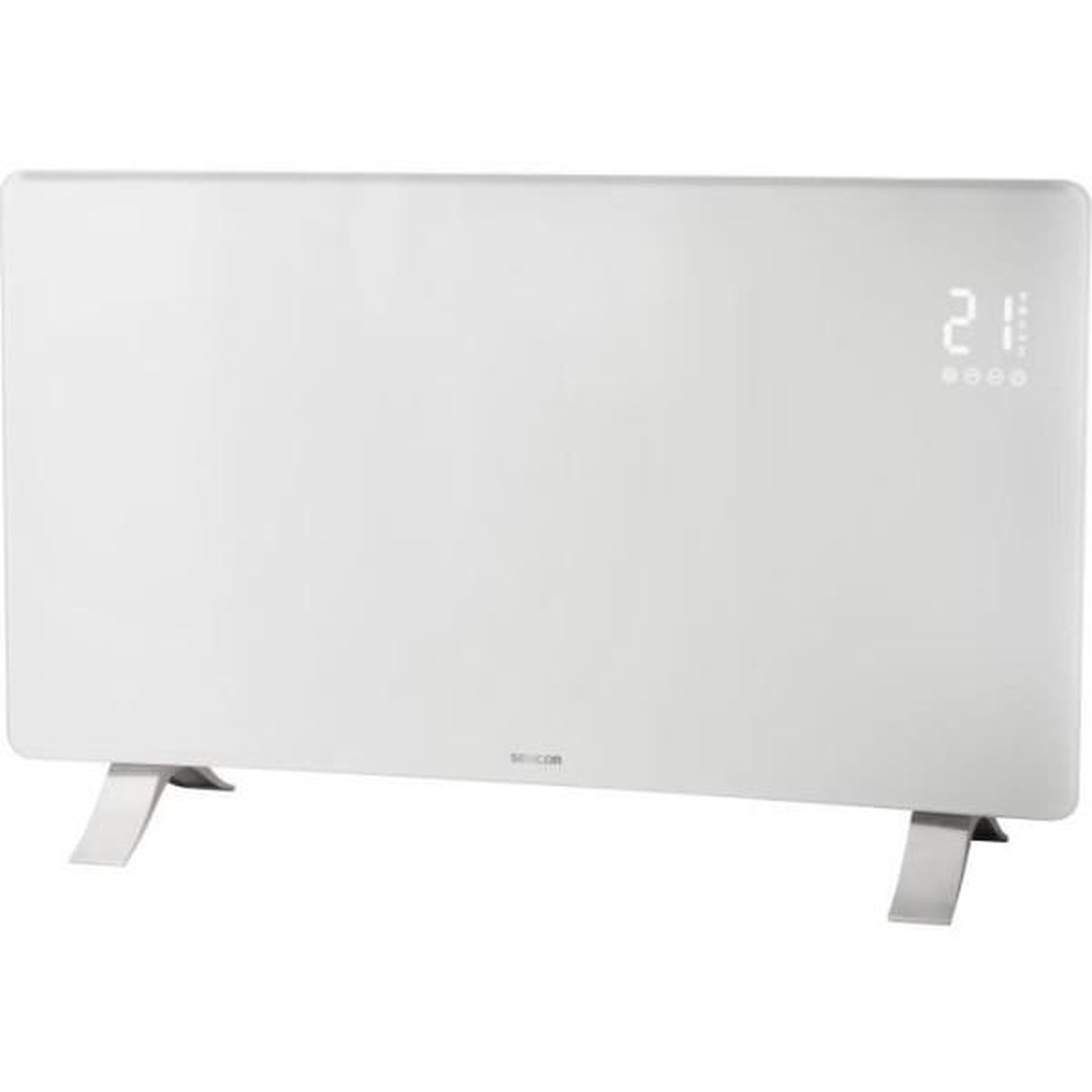 Voir la diapositive 2 : Radiateur convecteur Sencor SCF 4740WH verre blanc Wi-Fi 2400W