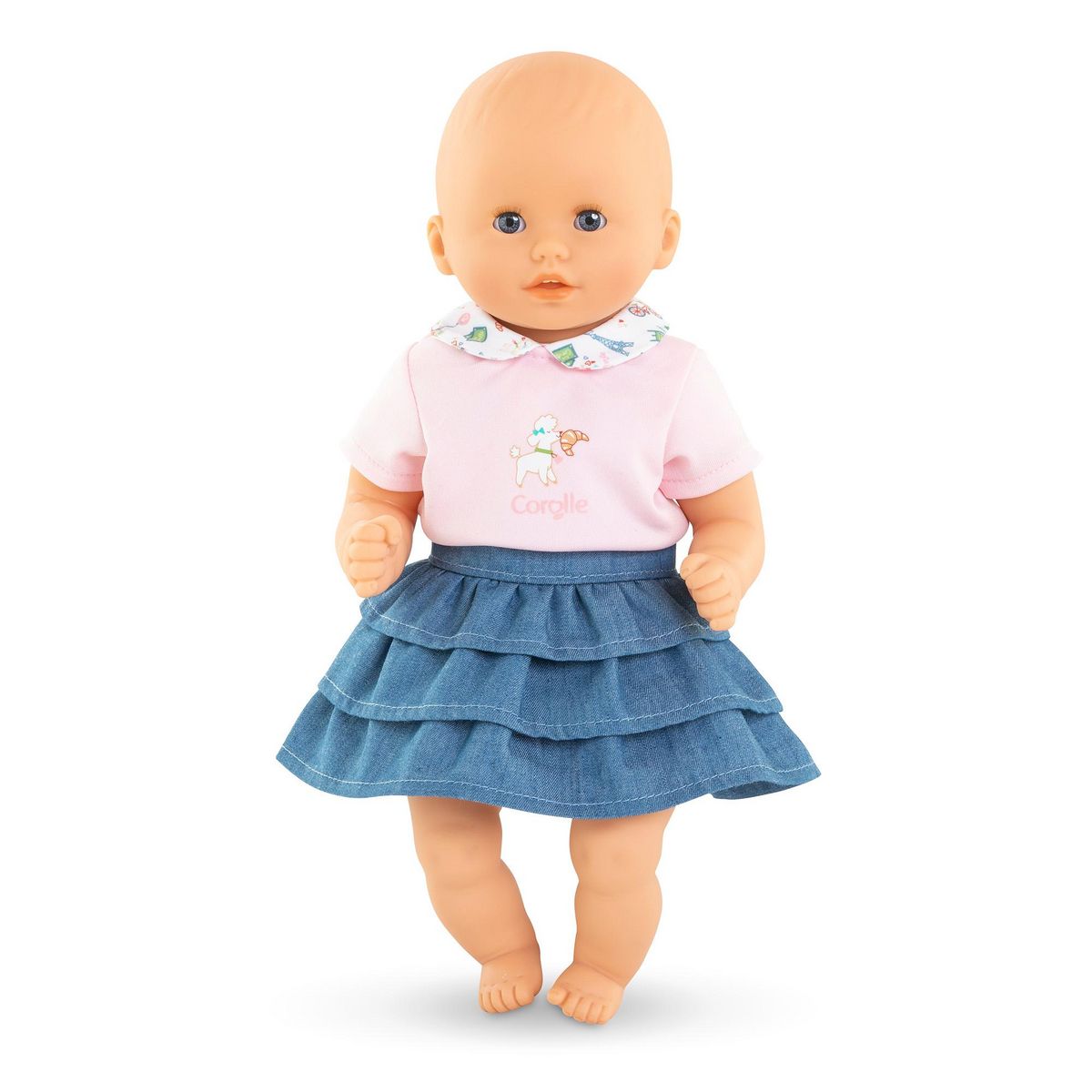 Corolle T-Shirt et Jupe à volants Week-end à Paris pour poupon 30 cm