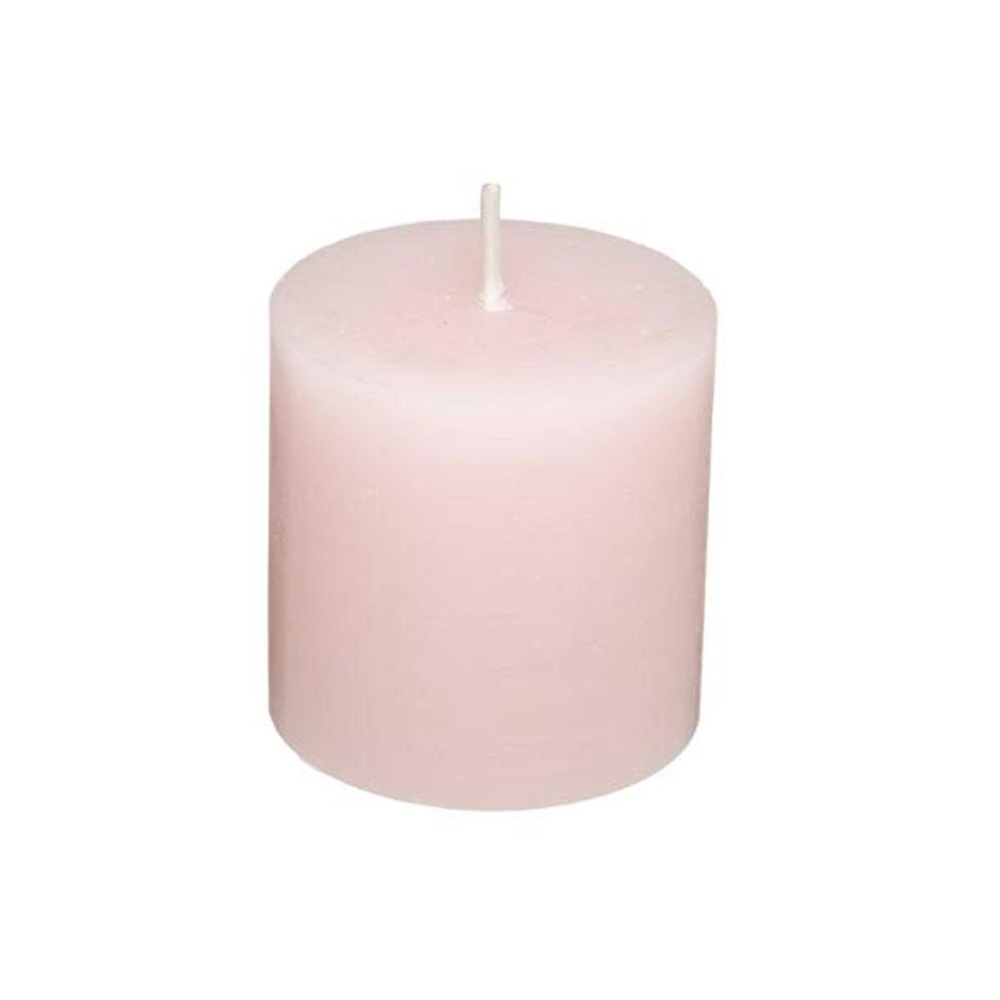 Voir la diapositive 2 : COMPTOIR DE LA BOUGIE Lot de 4 bougies votives  rustic  4,5cm rose clair