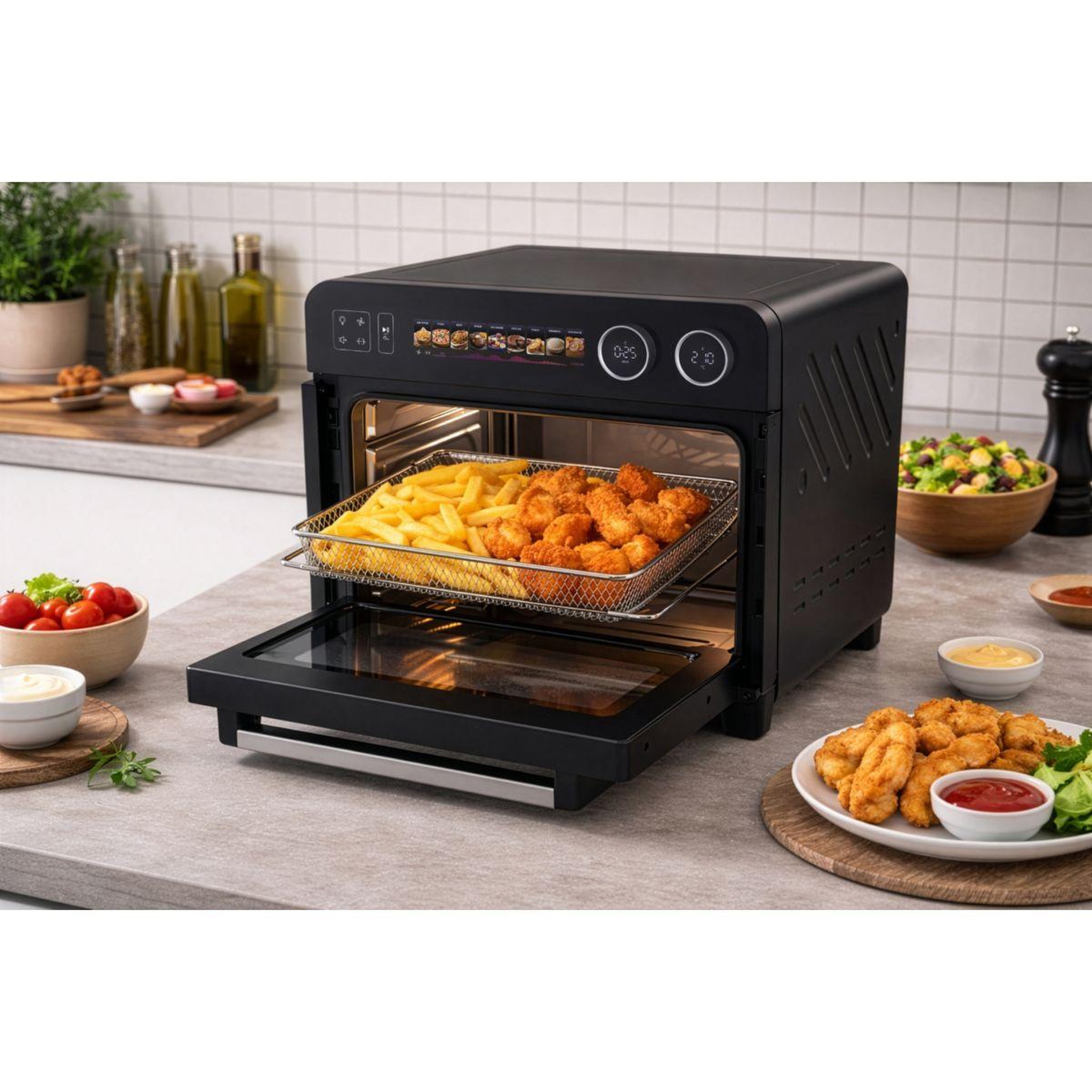 Voir la diapositive 4 : ESSENTIEL B Mini four efp251ba fonction air fryer