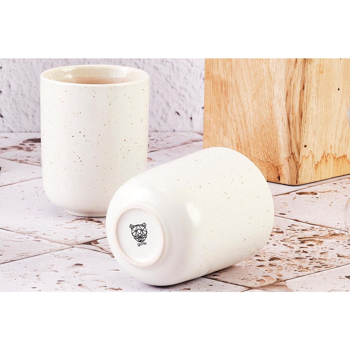 BJORN Mug OXYGEN 30cl - 6 pièces - Rose poudre