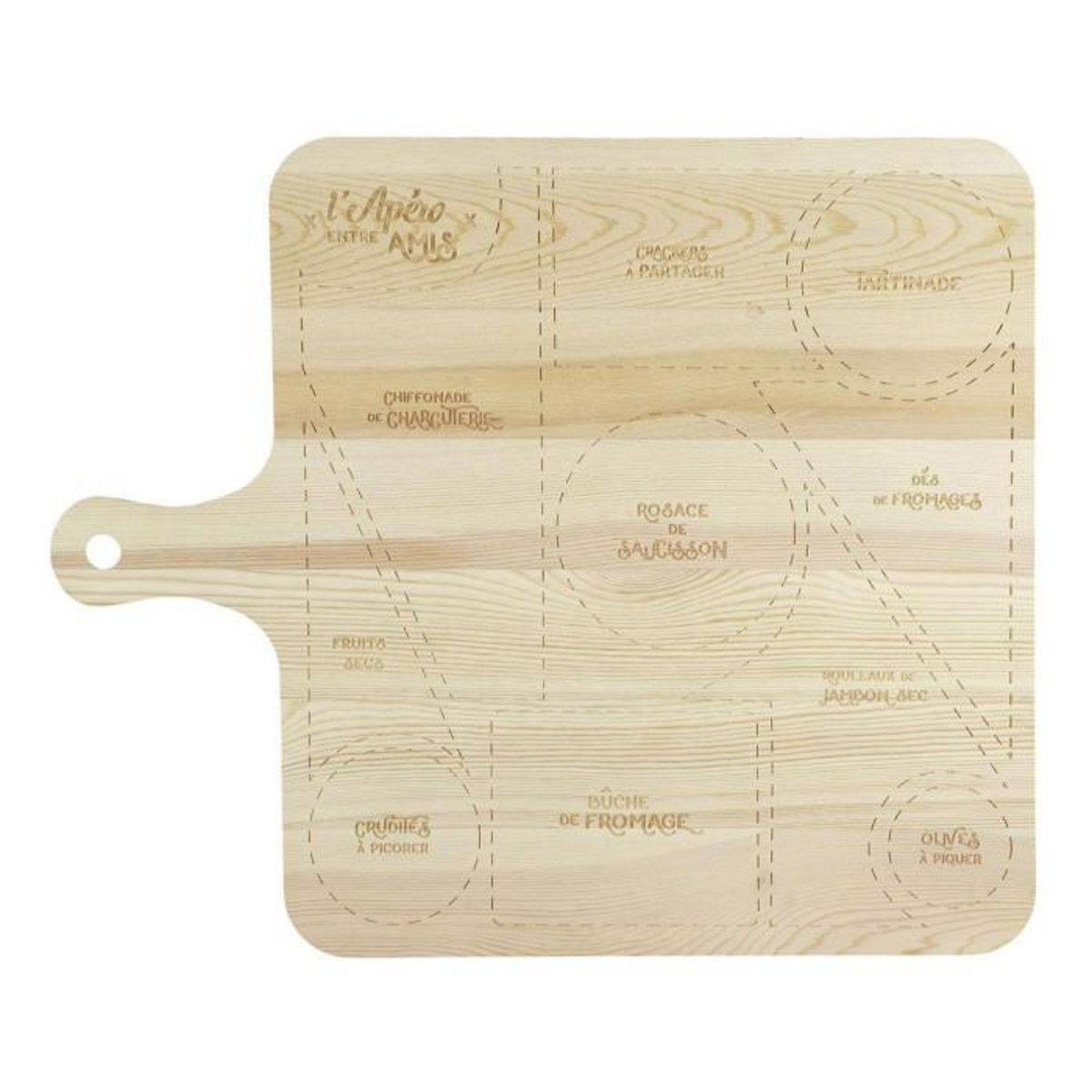 Paris Prix Planche de Présentation  L'apéro Entre Amis  44cm Naturel