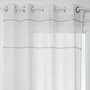 Voir la diapositive 1 : TOILINUX Lot de 2 Voilages Indi - 140 x 240 cm - Blanc