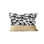 SOLEIL D'OCRE Coussin en coton MAYLINE, par Soleil d'ocre. Coloris disponibles : Blanc