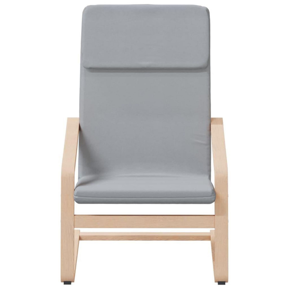 VIDAXL Chaise de relaxation avec repose-pied Gris clair Tissu