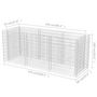 Voir la diapositive 6 : VIDAXL Lit sureleve a gabion Acier 270x90x100 cm