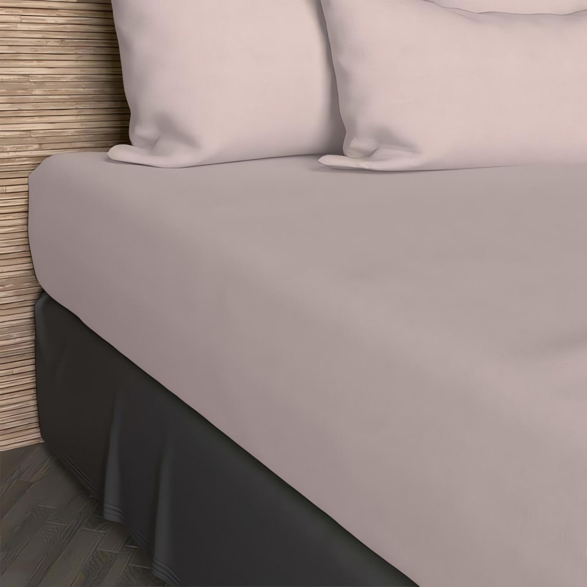 SOLEIL D'OCRE Drap housse en coton uni 57 Fils/cm2 par SOLEIL D'OCRE. Coloris disponibles : Rose, Marron, Gris, Violet