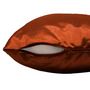 Voir la diapositive 2 : Paris Prix Housse de Coussin  Shantung Steel  40x40cm Terracotta