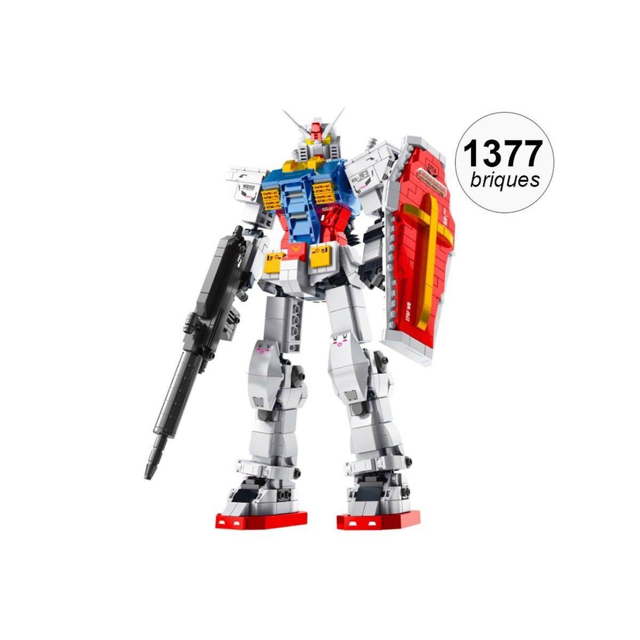 1001JOUETS Jeu de Construction Robot XXL - Éléments Phosphorescents - 1377 Briques