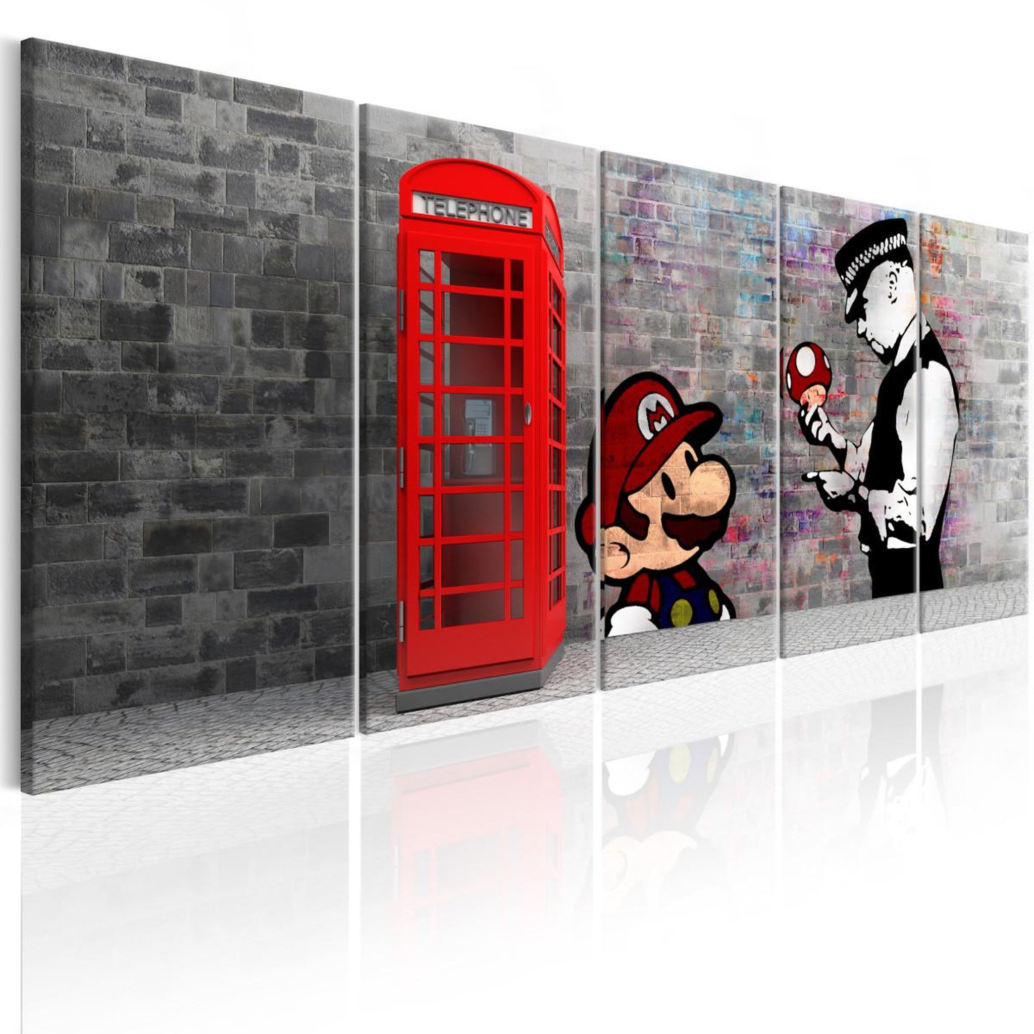 Paris Prix Tableau imprimé  brick graffiti i. Coloris disponibles : Multicolore
