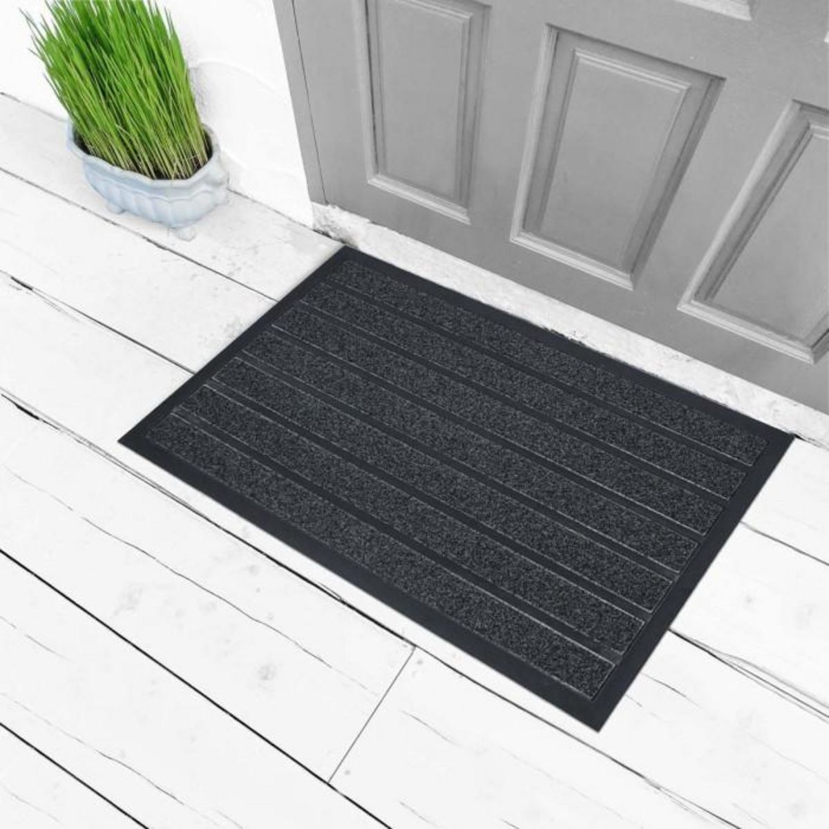 Paris Prix Tapis d'Entrée  Marco  45x75cm Gris