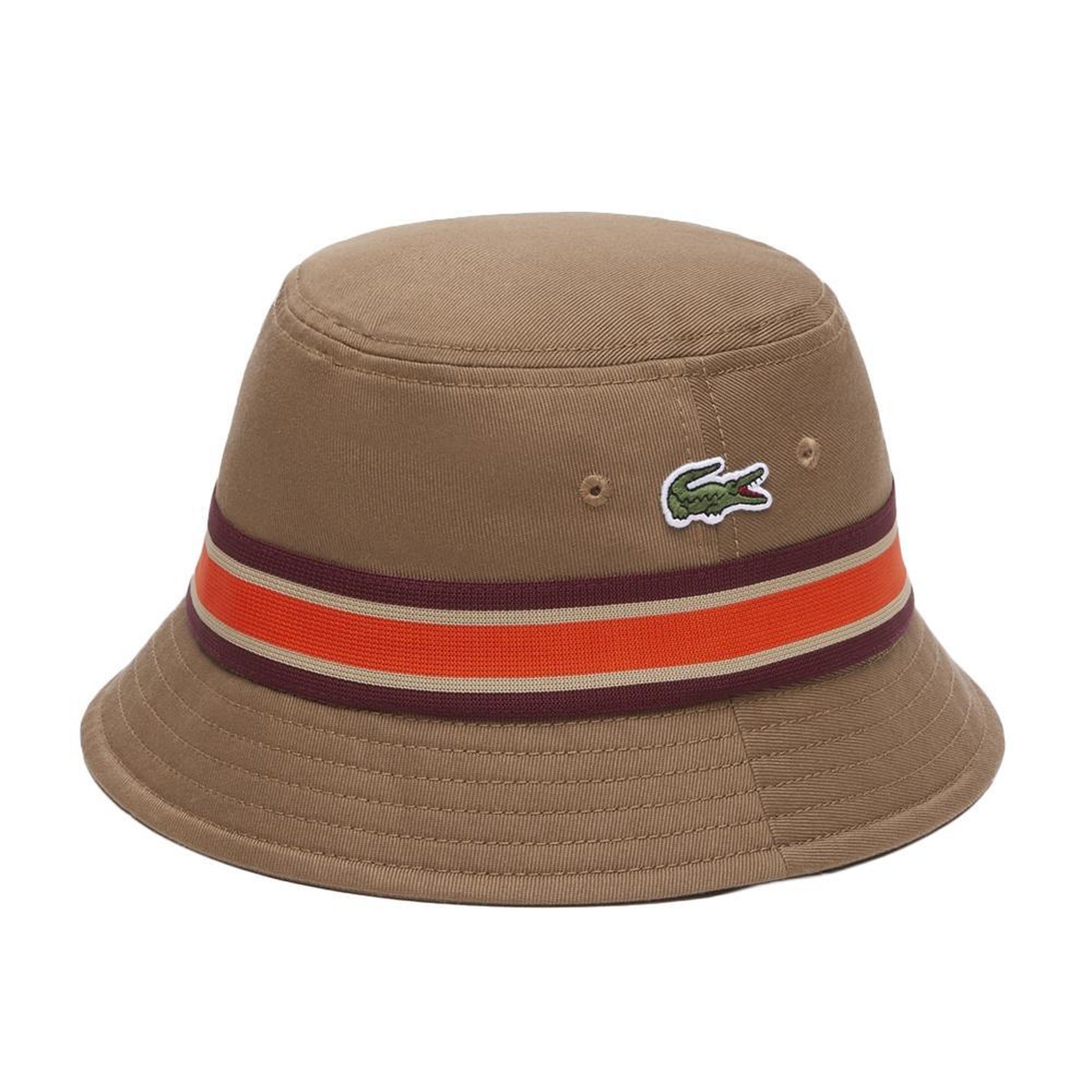 Voir la diapositive 2 : Lacoste Bob Marron Mixte Lacoste Gabardine