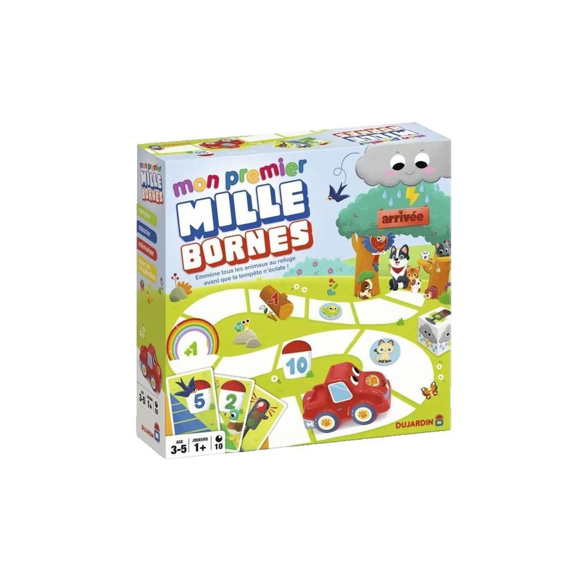 Dujardin Jeu de société enfant dujardin Mon Premier Mille Bornes coloré