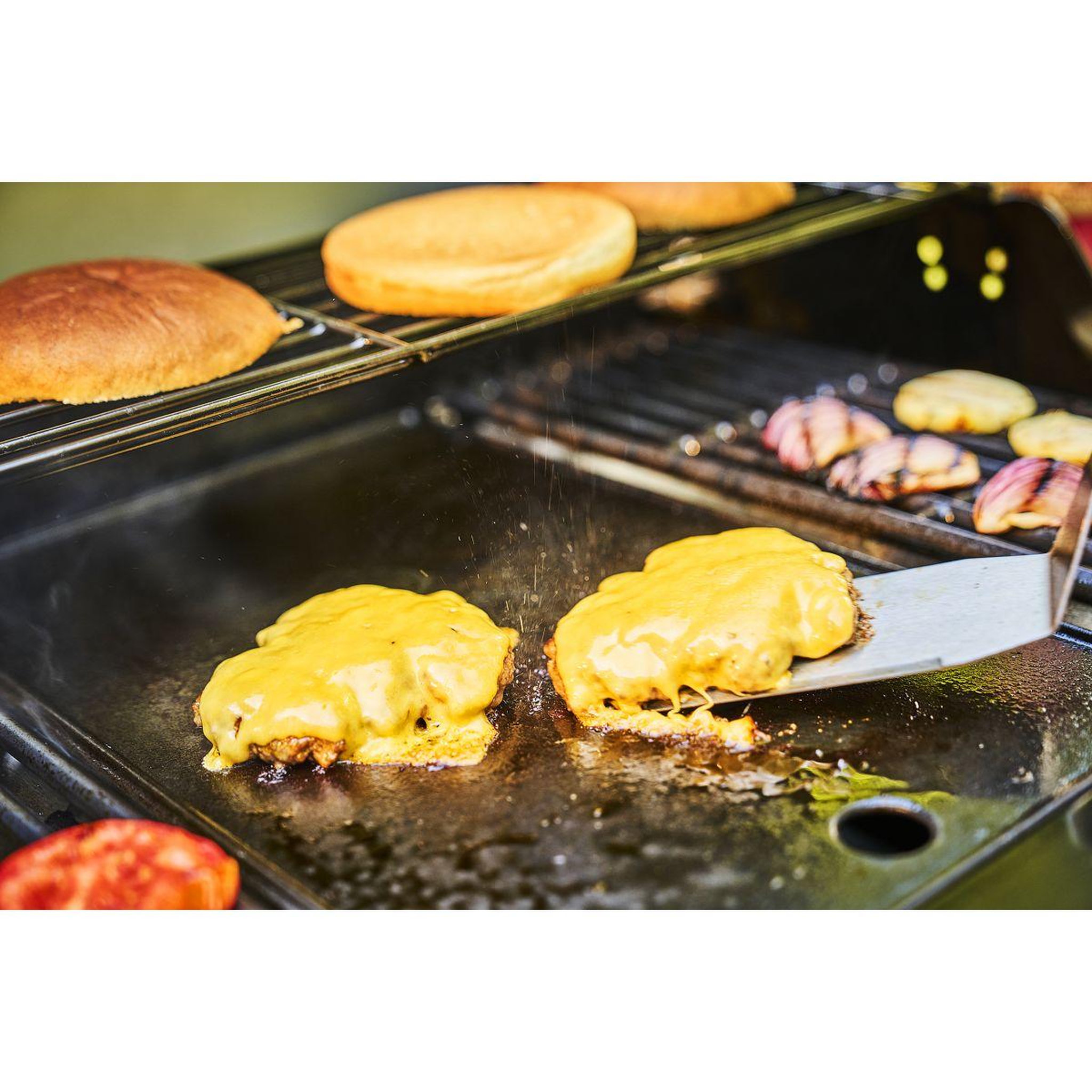 Voir la diapositive 2 : CHAR BROIL Plancha pour barbecue en fonte essential