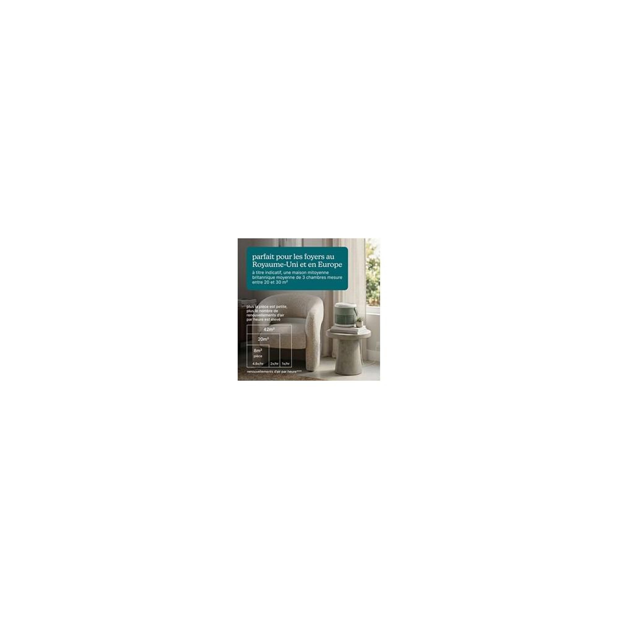 Voir la diapositive 2 : HOMEDICS Purificateur Homedics WhisperPure Comfort Vert