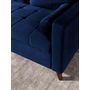 Voir la diapositive 5 : BEST MOBILIER Polar - canapé d'angle réversible convertible - en velours au design scandinave - 4 places