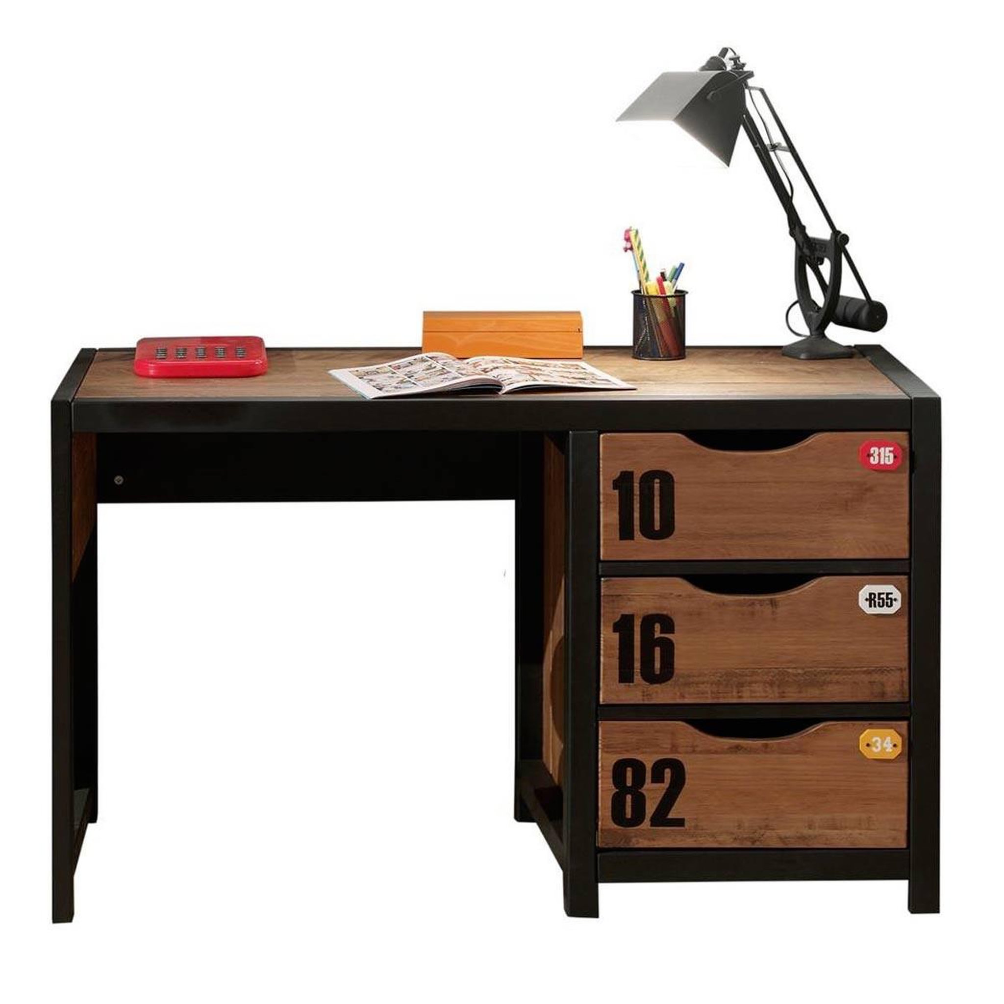Paris Prix Bureau enfant  alex  130cm marron & noir