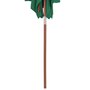 VIDAXL Parasol avec mat en bois 150 x 200 cm Vert
