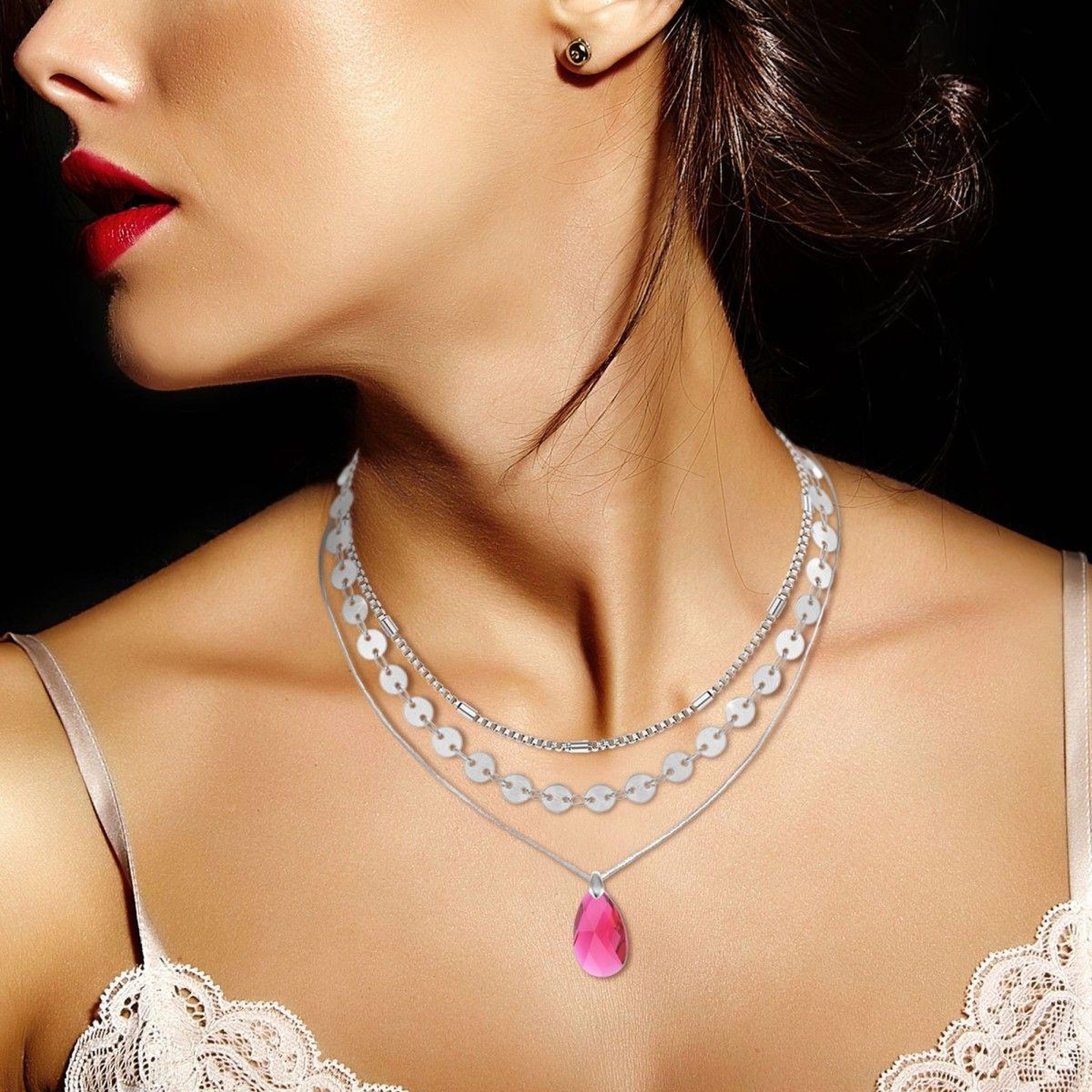 Voir la diapositive 2 : SC CRYSTAL Set de 3 colliers par SC Crystal®