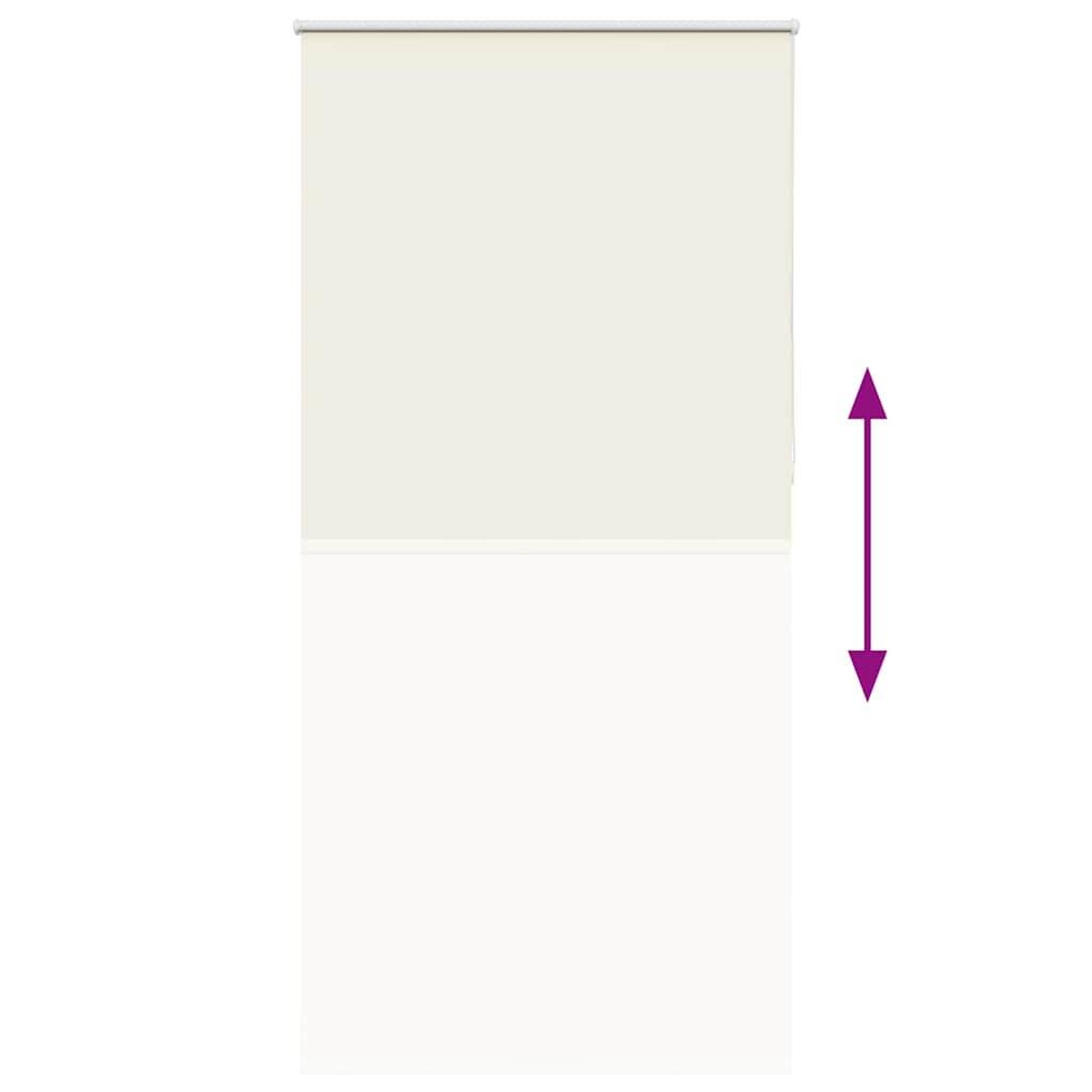 Voir la diapositive 5 : VIDAXL Store enrouleur occultant blanc casse 105x230 cm largeur tissu