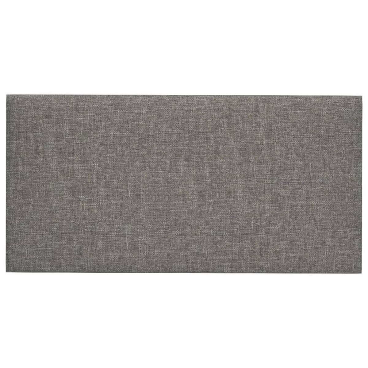 VIDAXL Panneaux muraux 12 pcs Gris clair 60x30 cm Tissu 2,16 m²