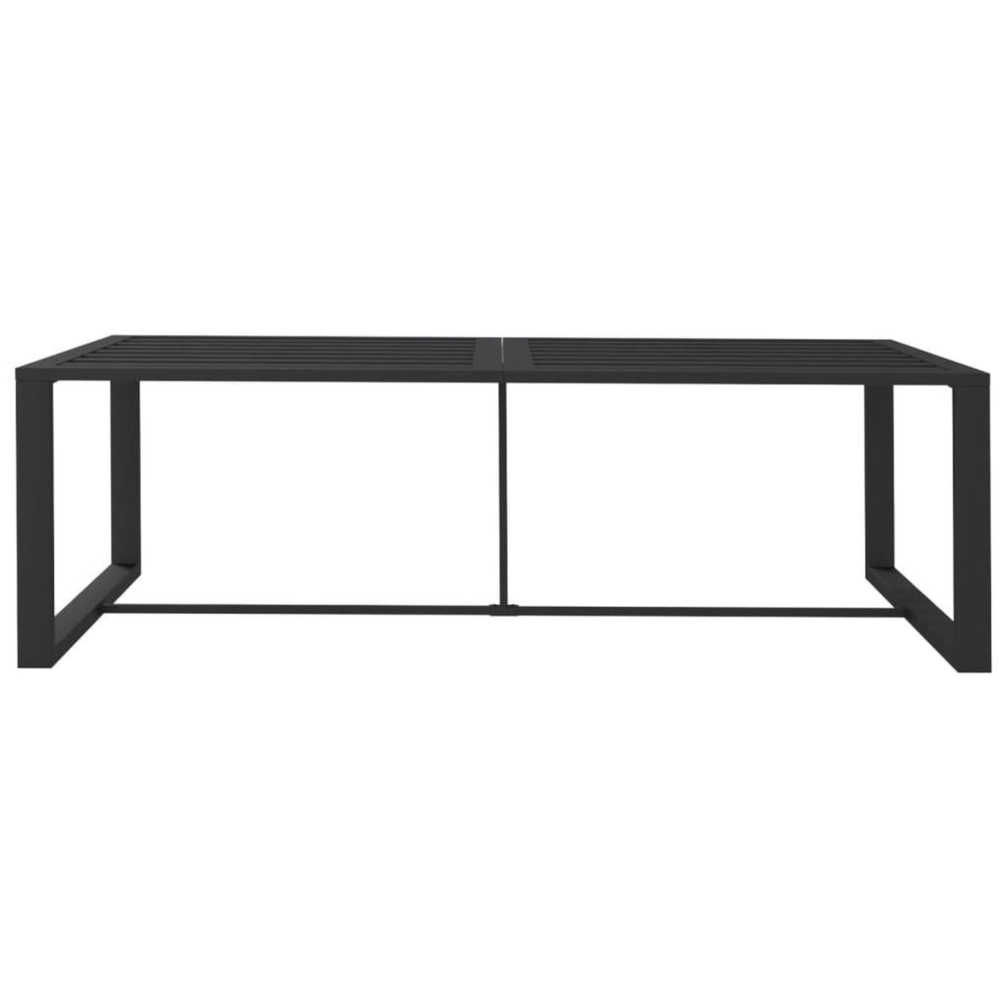 Voir la diapositive 3 : VIDAXL Table a dîner d'exterieur anthracite 120x60x66 cm aluminium