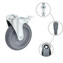 Voir la diapositive 2 : VIDAXL 24 pcs Roulettes pivotantes a trou de boulon 125 mm