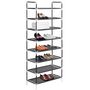 Voir la diapositive 2 : VIDAXL Range-chaussures avec 8 etageres Metal et Tissu non tisse Noir