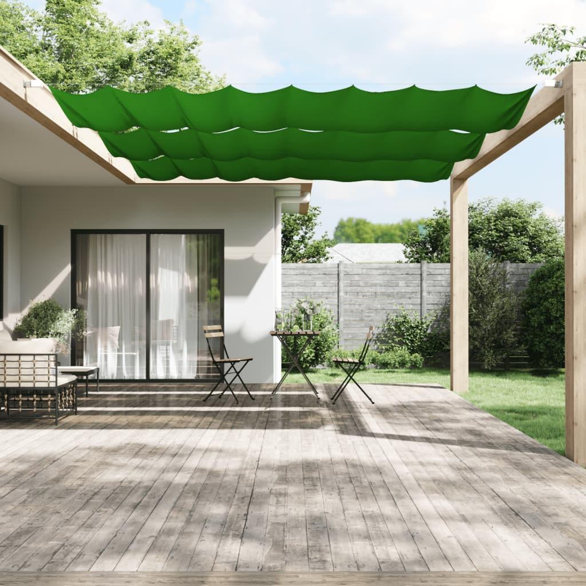 Voir la diapositive 1 : VIDAXL Auvent vertical Vert clair 180x420 cm Tissu oxford