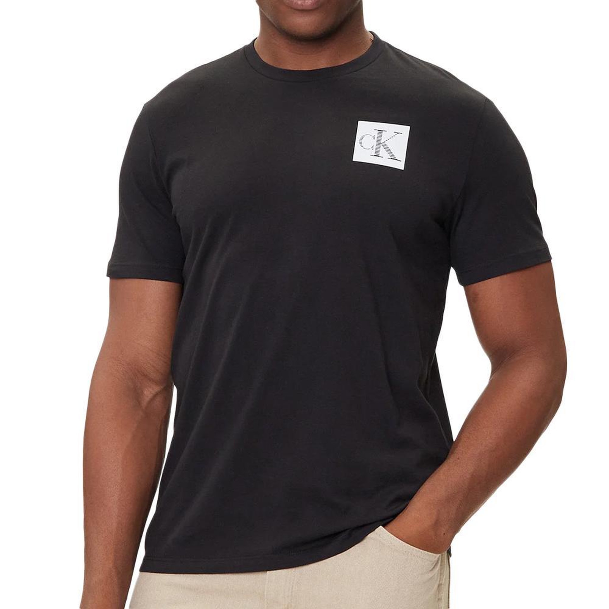 CALVIN KLEIN JEANS T-Shirt Noir Homme Calvin Klein Jeans Gradient. Coloris disponibles : Noir