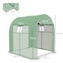Voir la diapositive 3 : OUTSUNNY Serre tunnel 3,24 m² 2 portes zippées 2 fenêtres maillées acier PE haute densité 135 g/m² vert