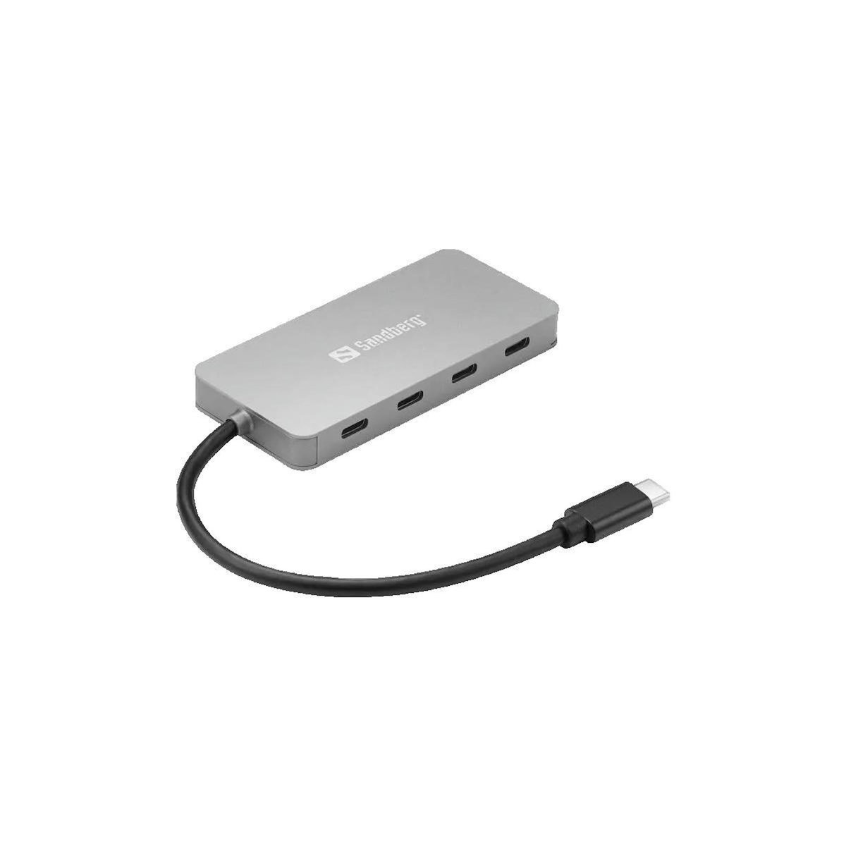 Sandberg Hub USB-C Sandberg 4 ports USB-C gris