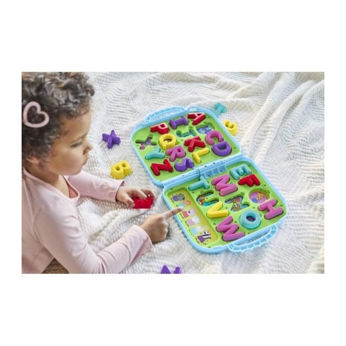 HASBRO Peppa Pig Mallette Alphabet de Peppa, jouet abécédaire pour enfants d'âge préscolaire, a partir de 3 ans