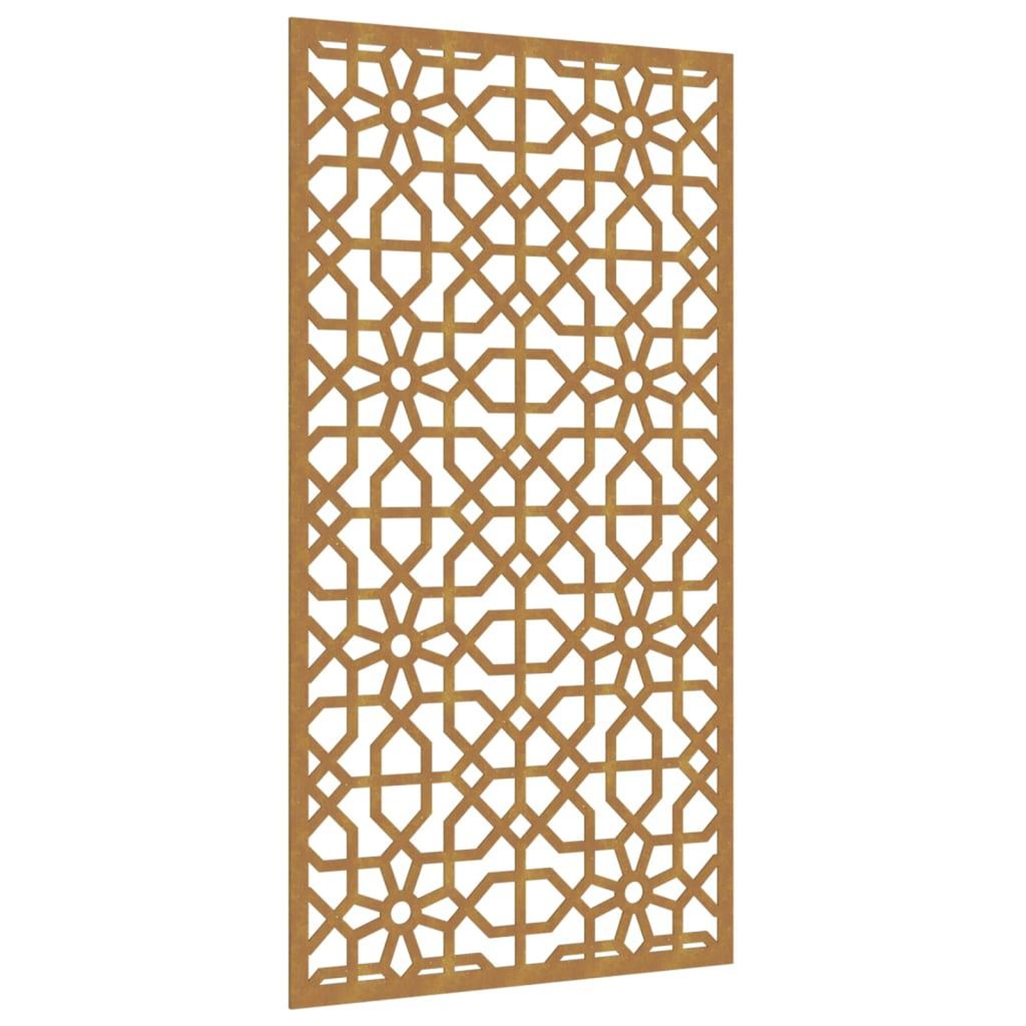 Voir la diapositive 2 : VIDAXL Decoration murale jardin 105x55cm acier corten design mauresque