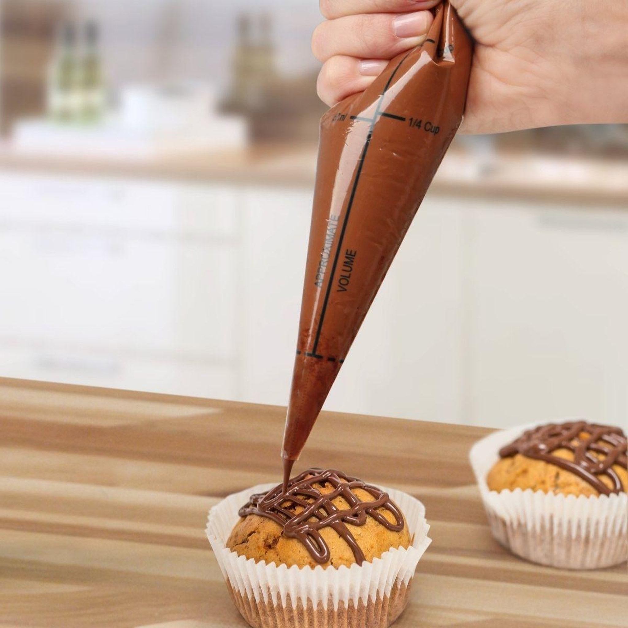 Voir la diapositive 5 : ZENKER Lot de 10 poches à douille graduées avec zip 30 cm Zenker Smart Pastry