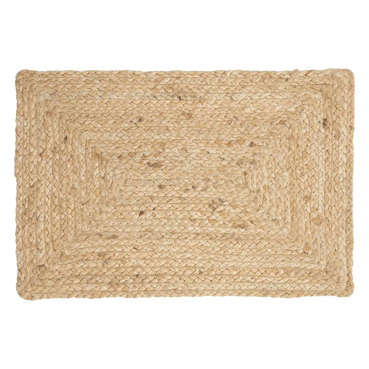 SECRET DE GOURMET Set de table rectangulaire en jute - 45 x 30 cm - Beige