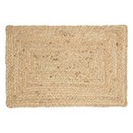 SECRET DE GOURMET Set de table rectangulaire en jute - 45 x 30 cm - Beige