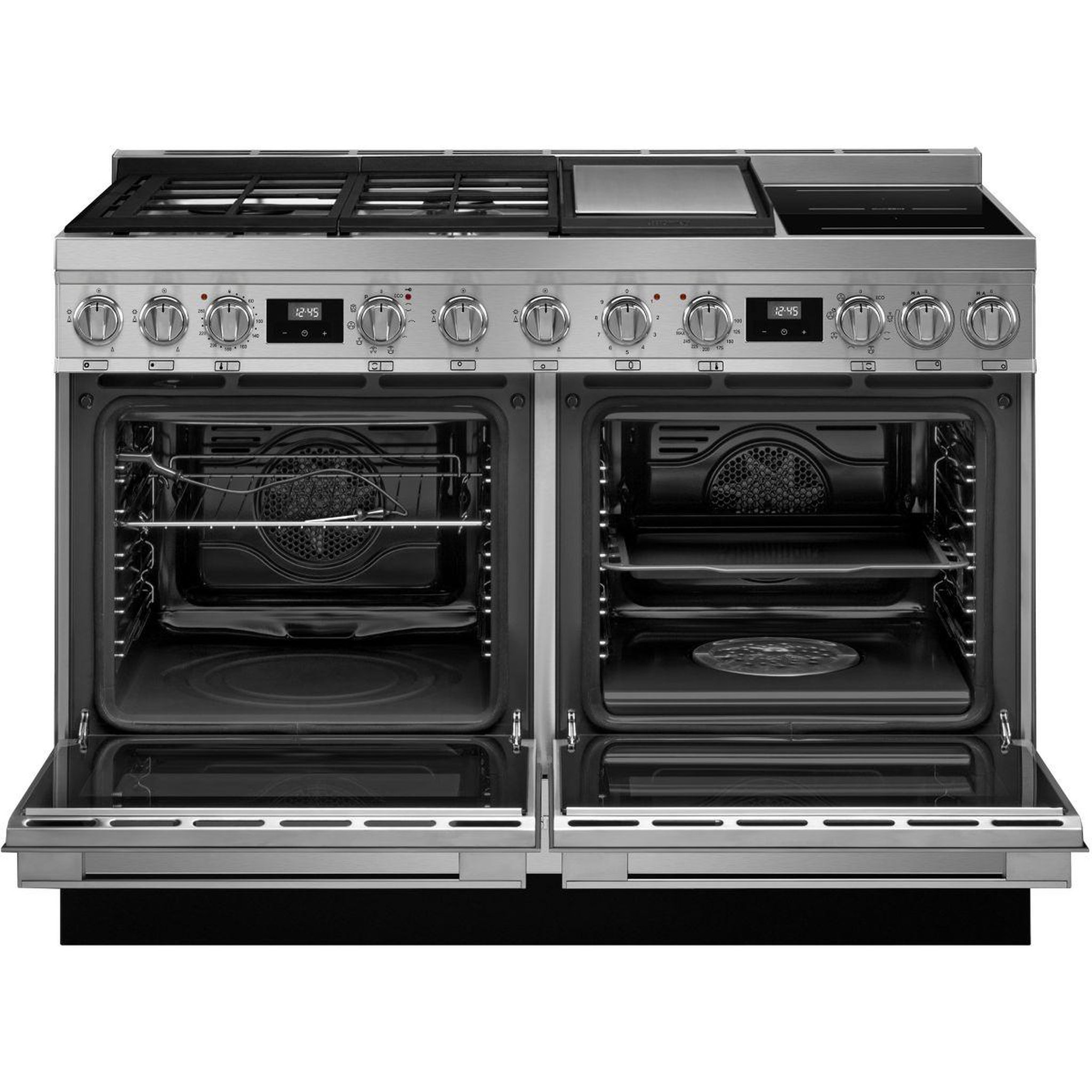 Voir la diapositive 2 : SMEG Piano de cuisson mixte cpf120igmpx