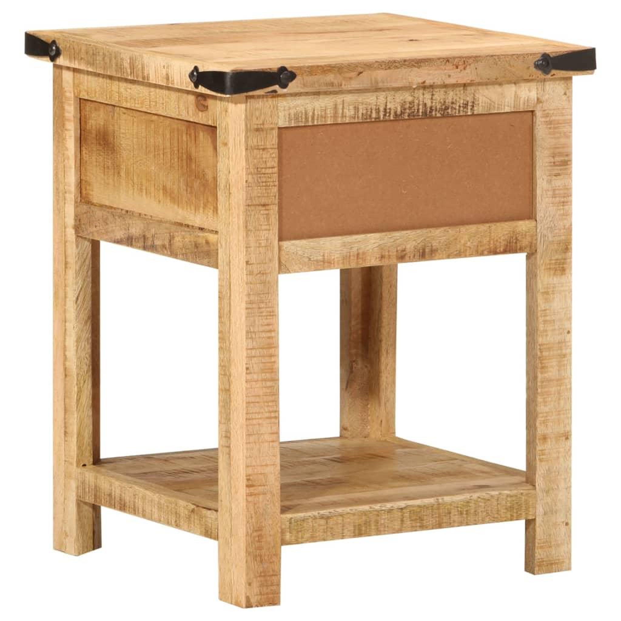 Voir la diapositive 5 : VIDAXL Table de chevet 40x40x50 cm bois de manguier massif