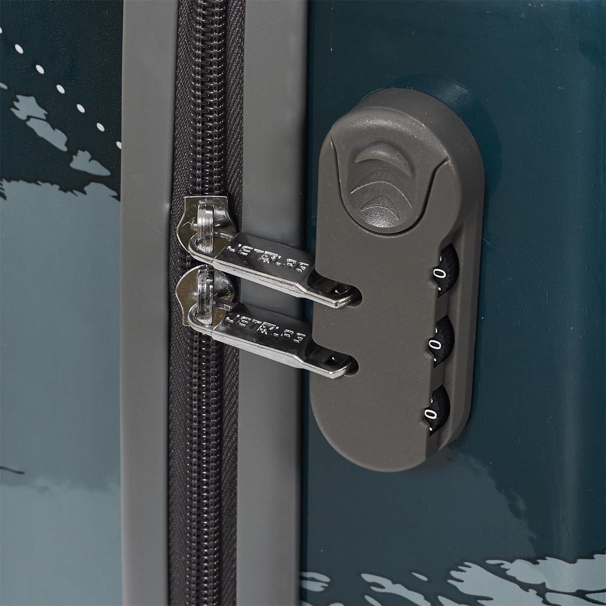 Jet lag Valise cabine Carte du monde - Gris