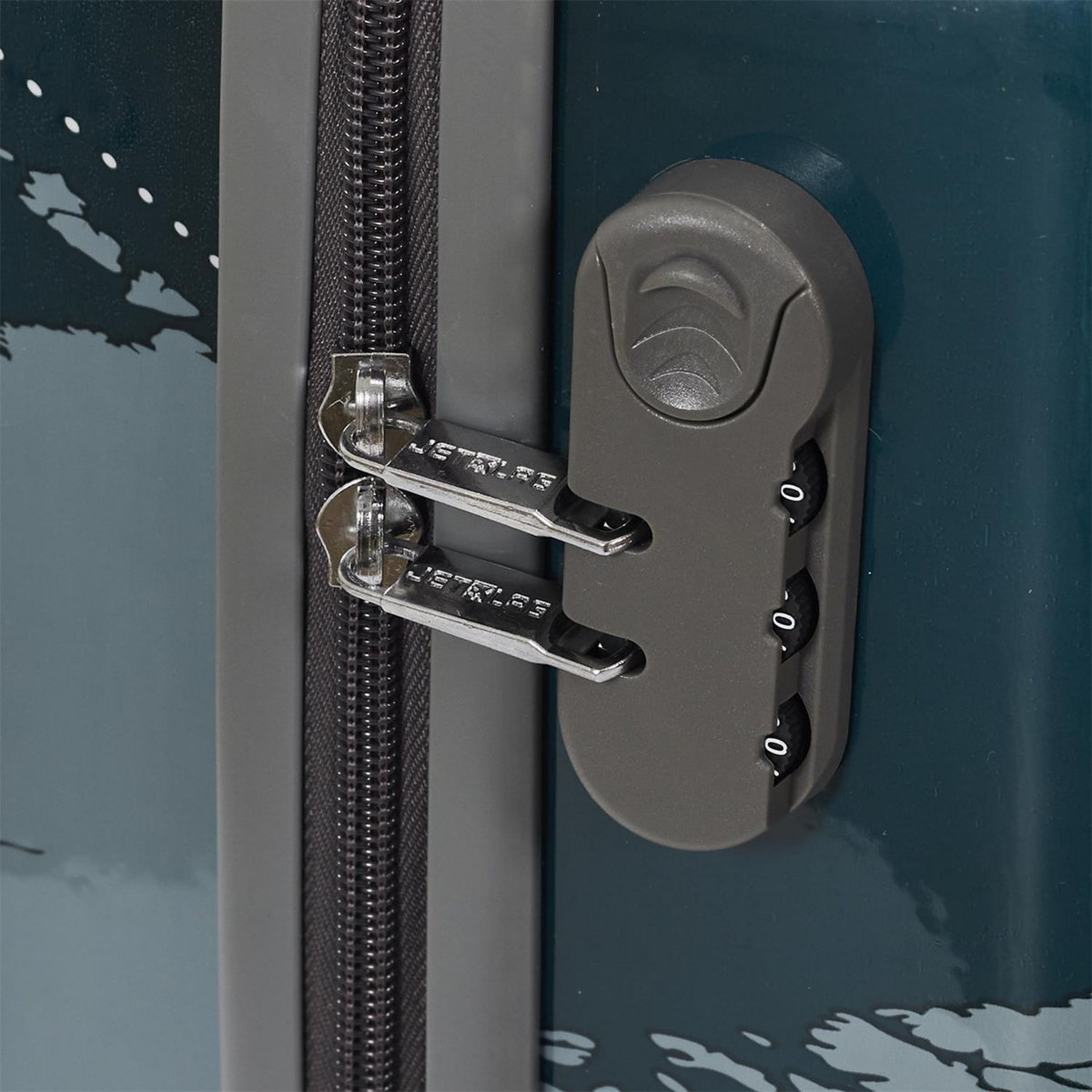 Jet lag Valise cabine Carte du monde - Gris