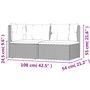 Voir la diapositive 6 : VIDAXL Salon de jardin 2 pcs avec coussins Gris Resine tressee