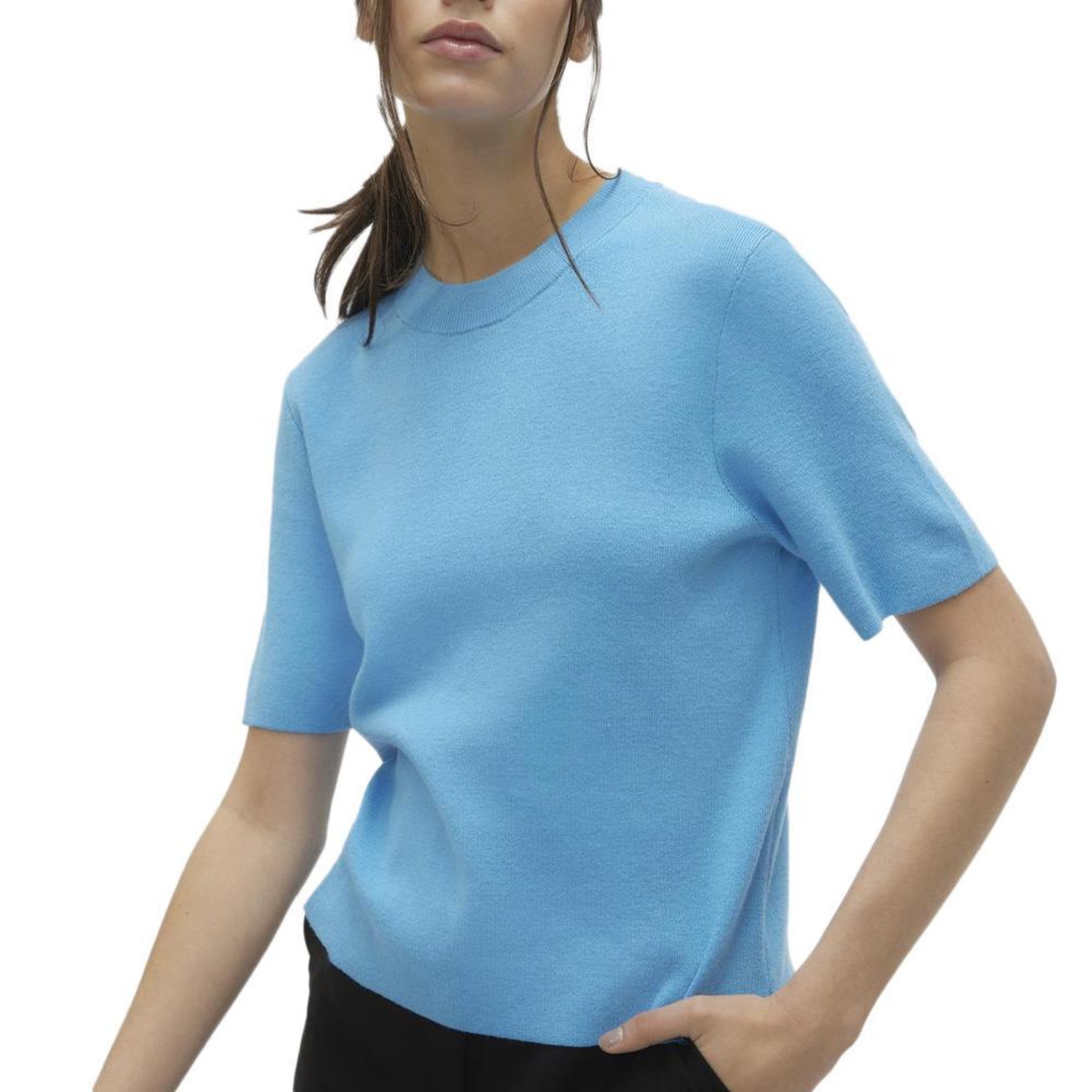 Vero Moda T-Shirt Bleu Femme Vero Moda Gold. Coloris disponibles : Bleu
