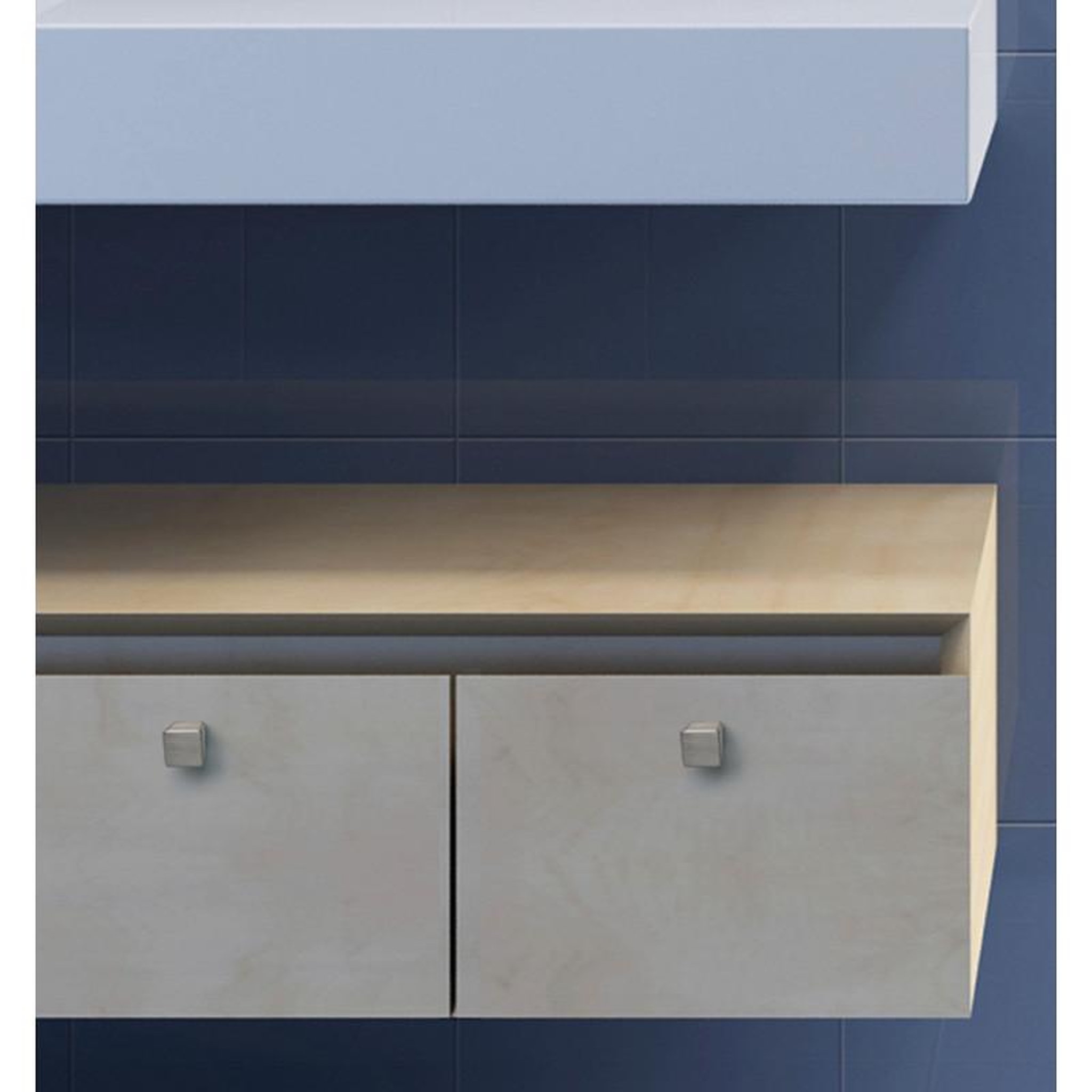 Voir la diapositive 2 : ESTAMP Bouton mini 15x15mm hauteur 24mm chromé brillant ESTAMP 8152400