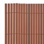 Voir la diapositive 3 : VIDAXL Cloture de jardin Double face PVC 90 x 500 cm Marron