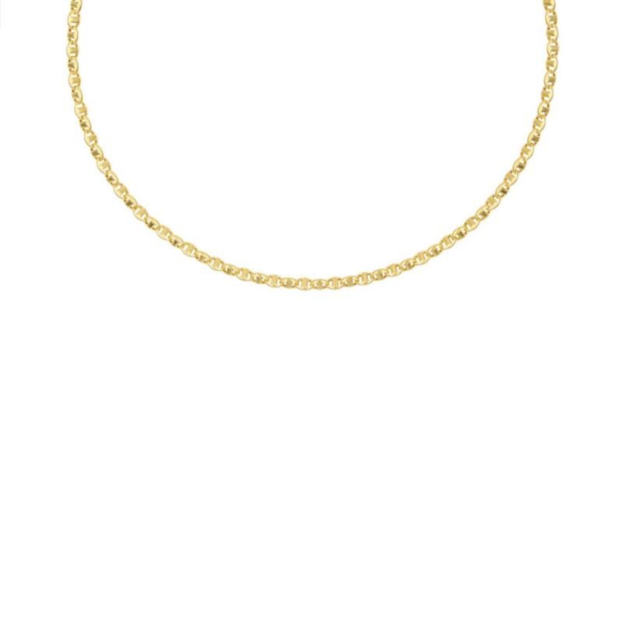 L'ATELIER D'AZUR Collier Chaine Or Jaune Maille Marine Alternée - Homme
