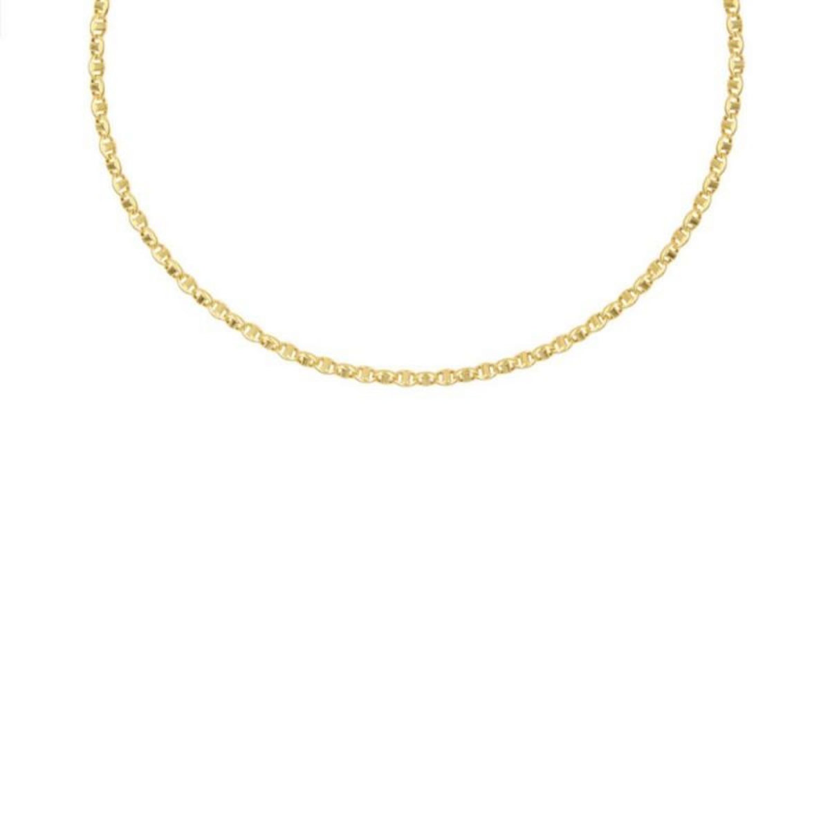 L'ATELIER D'AZUR Collier Chaine Or Jaune Maille Marine Alternée - Homme