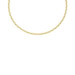 L'ATELIER D'AZUR Collier Chaine Or Jaune Maille Marine Alternée - Homme